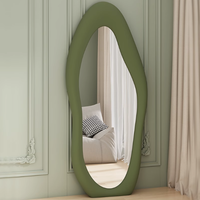 Miroir mural grand format en tissu flanelle à motif mangue irrégulier, style Ins Popula, fourni directement par l'usine