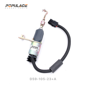 วาล์วตัดน้ำมันเชื้อเพลิงเครื่องกำเนิดไฟฟ้าดีเซล 12V รุ่น Populace Stop Solenoid D59-105-23+A - Product Image 2