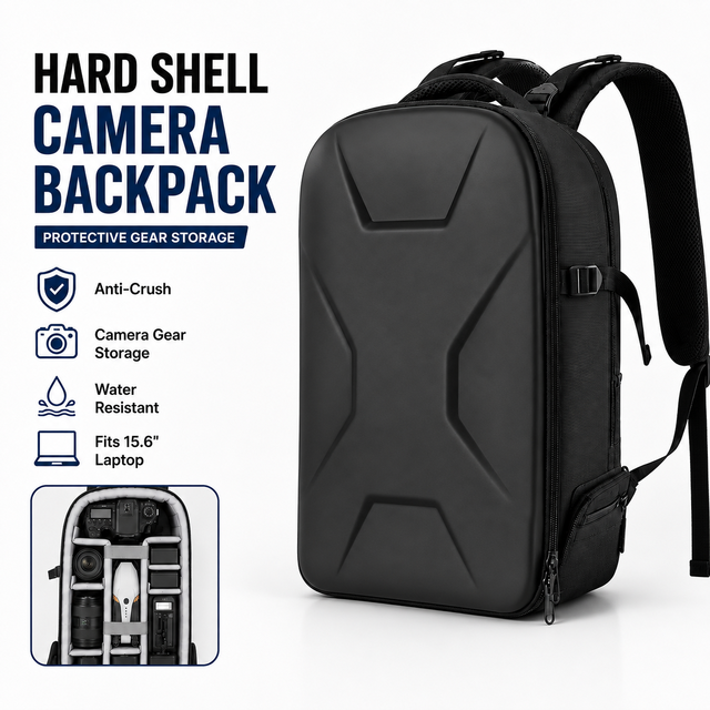 Customize EVA Hard Shell Camera Backpack Professional Photography Bag Anti Shock Waterproof Carrying Case for Drone Accessories