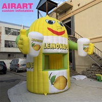 Kiosque à limonade gonflable imprimé sur mesure, tentes de stand à limonade gonflables durables pour festivals, carnavals, décoration