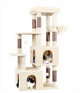 Menara kucing tugas berat 5 tingkat ramah lingkungan Modern untuk kucing besar <span class=keywords><strong>Maine</strong></span> <span class=keywords><strong>Coon</strong></span> ekstra besar menggaruk Post tempel atas - Product Image 1
