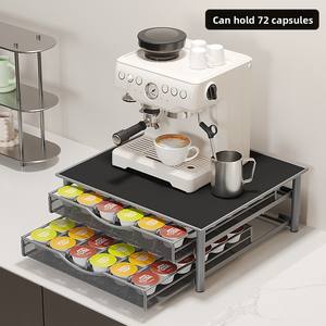 Fengyue - Porta Cápsulas de Café de Metal de Doble Capa, Moderno y Sencillo, Tipo Cajón para Almacenamiento de Cápsulas - Product Image 2