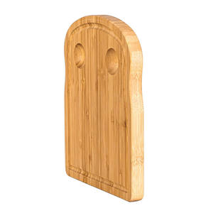 Tabla de desayuno de cocina casera personalizada, bandeja de madera con forma de tostadas de huevos Dippy, tabla de cortar de bambú multiusos con soporte para huevos - Product Image 3