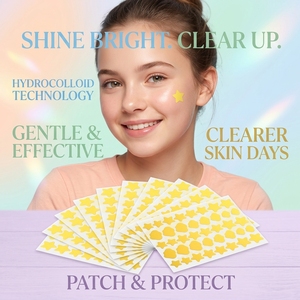 Parches para el Acné Hidrocoloides Sin Crueldad Animal, los Más Vendidos por OEM, para el Acné y las Manchas en la Piel - Product Image 1