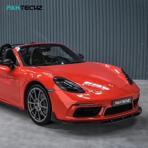 Paktechz Kit carrozzeria in fibra di carbonio a secco per paraurti anteriore Splitter per spellatore per Porsche 718 Cayman Boxster <span class=keywords><strong>982</strong></span> - Product Image 5