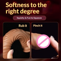 Realistischer Dildo-Vibrator - 10 Geschwindigkeiten Flüssiges Silikon Flexibel Wasserdicht Texturierte Haut Starker Saugnapf-Basis Sexspielzeug für Frauen