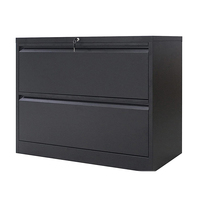 Armoire métallique large à 2 tiroirs pour la maison et le bureau, pouvant contenir des dossiers de lettres, juridiques et A4 suspendus.