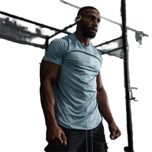 Premium Quality With Custom Logo Men's Solid Knitted Formal Blank Quick-drying Short Sleeve Sport T-shirt 100% Cotton/<b>Polyester</b> - Product Image 2
