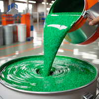 Peinture de sol liquide autonivelante et écologique pour surfaces en ciment Peinture terrazzo époxy effet marbre