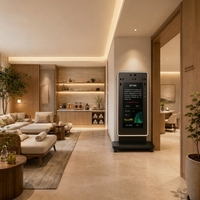 Dispositif technologique moderne de longue durée de vie, analyseur de bien-être IA intelligent à capteur, alimenté par prise, avec fonction miroir de santé en 10 secondes, pour la réception de spa et le bien-être