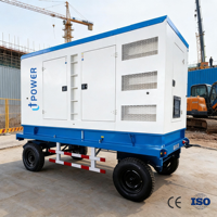 Générateur diesel silencieux mobile de type remorque 400 kW, démarrage automatique ATS, démarrage à distance, AC 480V, Fujian Yuchai 500 kVA, certifié CE