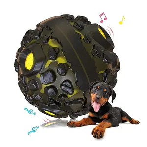 आक्रामक Chewers टिकाऊ लायें कुत्ते खिलौना गेंद मज़ा ध्वनियों कुत्ते चीख़ गेंद