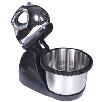 Mixeur alimentaire portable pour la cuisine, 3 vitesses, avec bol mélangeur en acier inoxydable de grande capacité, crochets pétrisseurs RAF