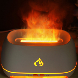 Ngọn lửa ánh sáng khuếch tán hương thơm siêu âm muối đá dẫn hương liệu phòng thơm tạo độ ẩm phun - Product Image 2