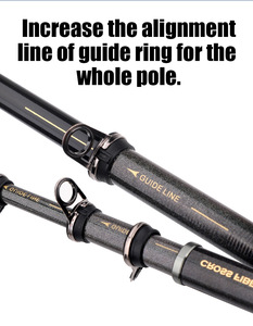 Canne à pêche WildTrek Carbon Jigging & Boat Fishing avec poignée EVA 3,6m-5,3m pour la pêche en mer, en lac et en ruisseau, pour le poisson-chat, la perche, le saumon et la carpe - Product Image 6