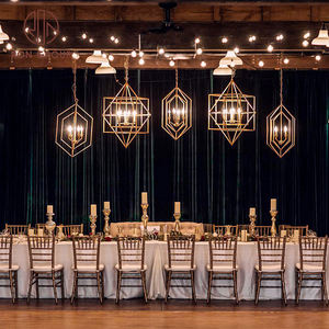 China Chiavari Catering ceremonia lujo oro silla metal chivari chavari Tiffany Hotel evento Fiesta boda salón muebles silla - Product Image 2