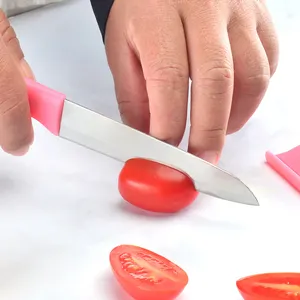 Небольшой нож для очистки овощей для готовки и нарезки, а также точные накладки на лезвия для безопасного хранения и путешествий