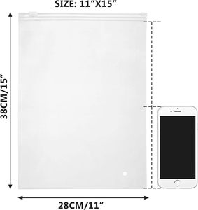 Venta al por mayor de embalaje personalizado logotipo impreso camiseta de plástico bolsas con cremallera ropa esmerilado Biodegradable Zip Lock bolsa autosellante - Product Image 2