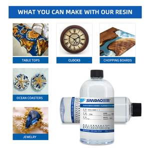 Nhựa Epoxy AB keo sông bảng handmade DIY siêu rõ ràng pha lê thả keo bầu và niêm phong sơn mẫu vật keo cứng thủ công - Product Image 6