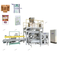 Línea de Máquinas Automáticas para Pesar, Llenar, Sellar, Embolsar, Empacar y Paletizar Tabletas de Sal Cristalina Sólida Cúbica de 25-50 kg