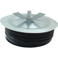 Bouchon de vidage d'égout durable, bouchon d'essai mécanique en métal, couvercle de drain d'égout, bouchon de tuyau d'évacuation des eaux usées avec écrou à oreilles pour tuyaux, éviers, piscines