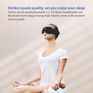 <span class=keywords><strong>Casque</strong></span> Bluetooth à cycle <span class=keywords><strong>de</strong></span> sommeil professionnel personnalisé avec musique 3D Masseur oculaire confortable <span class=keywords><strong>pour</strong></span> le confort du sommeil - Product Image 3