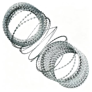 Rouleau de clôture anti-rouille, épaisseur de la lame 0,5 mm, fil barbelé galvanisé à chaud, BTO-22 BTO-30 CBT-65, fil de sécurité - Product Image 2