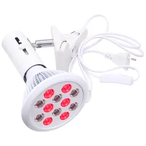 Kinreen terapia de terapia de luz médica, equipamento de beleza medicinal pdt e27 24w 670nm 850nm terapia de luz vermelha para reparação de feridas