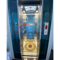 Ascenseur Électrique Moderne de Luxe 630 kg 6 Étages Commercial pour Passagers, Ascenseur Extérieur pour Grenier, Idéal pour Hôpitaux, Villas, Cuisines et Centres Commerciaux