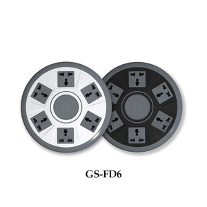 UFO phong cách vòng mở rộng ổ cắm 5 / 6 AC Ổ cắm điện 2 cổng USB 250V quá tải bảo vệ bảng điện - Product Image 2