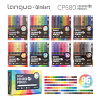 Ensemble de crayons de couleur mécaniques de luxe, 96 couleurs, assortiment énorme, crayons de couleur automatiques, crayons de dessin professionnels pour artistes, en vrac