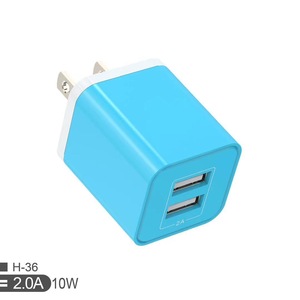 Dual Usb Charger 10W 2.0A American Plug Fast Charging For Phone Travel <b>Adapter</b> - Product Image 3