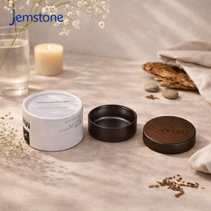 Envase de Cartón Kraft Reciclable Personalizado para Limpiador Facial, Tubo Cilíndrico Rígido para Crema para el Cuidado de la Piel, Envase de Tubo de Papel para Velas - Product Image 3