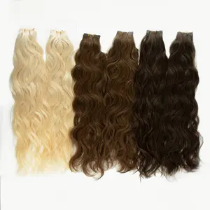 Extensión De Cabello Rizado Genius Weft Invisible De Onda Natural Color Balayage Ruso Double Drawn Al Por Mayor De Gran Venta - Product Image 2