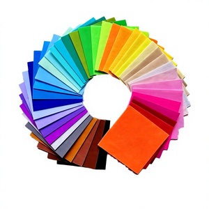 Tissu en suède polyester uni, 58/60 pouces, poids moyen, tissage brossé, pour usage artisanal - Product Image 1