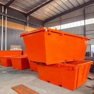 XINTUO Portable Mobile Skip Bin Heavy Duty Steel Skip Bin 2m&sup3; 4m&sup3; 6m&sup3; Construction Waste <strong>Dumpster</strong> For Sale - Product Image 1