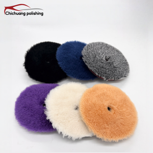 Disque de polissage conique en laine rayée de 130 mm pour carrosseries de voitures, prêt à l'emploi, <span class=keywords><strong>prix</strong></span> OEM abordable, pour le detailing automobile chinois - Product Image 1