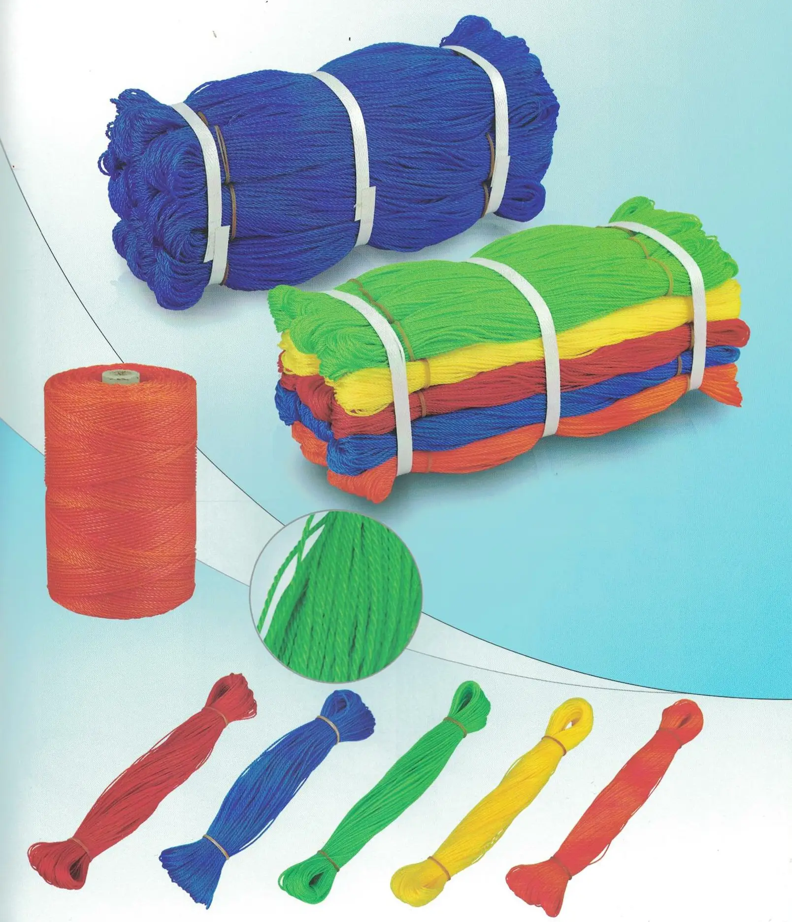 Ficelle de pêche PE multicolore prise en charge de 80 yards/30 plis, bleu, Orange, jaune, vert, marron foncé, réaliser des barres torsadées, HDPE, disponible en plusieurs couleurs