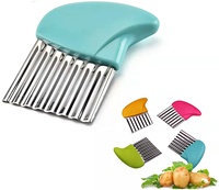 Crinkle Cutter Chips friggitrice coltello ondulato in acciaio inossidabile patatine fritte Chopper tagliapatate Crinkle affettatrice ondulata
