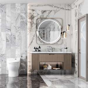 Modern Furniture Single Modern Aluminium Lavabo Wood Sets Luxury <b>Unit</b> Cabinet Bathroom Sink and Vanity <b>Units</b> - Product Image 2