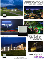 Reflector LED delgado de 7 años de garantía, IP67, 100w, 70w, 50w, CRI>80, 3 CCT, 5 CCT con color seleccionable y múltiples opciones de potencia.