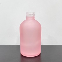 Bouteille diffuseur de parfum décorative de luxe vide en verre, ronde, grande, 200 ml, pour salle de bain, vente en gros