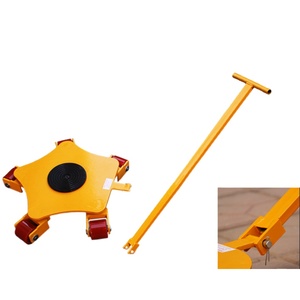 Juego de Carretillas de Carga Resistentes de 15T, Patines Industriales para Mover Máquinas con Ruedas de PU y Rieles de Unión - Product Image 4