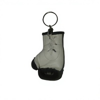 Porte-clés en cuir véritable noir de qualité supérieure, prix abordable, mini gants de boxe en cuir personnalisés