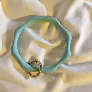 Wholesale Aesthetic Silicone Wavy <b>Phone</b> Wristlet Lanyard Keychain Strap Cute Morandi Color Mobile <b>Phone</b> Charm <b>Bulk</b> OEM/ODM - Product Image 5