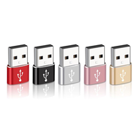 Adaptateur OTG USB 3.0 mâle vers USB-C femelle haute vitesse avec sortie CC et protection OTP pour smartphones, tablettes et ordinateurs portables universels