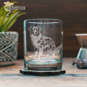 Logotipo personalizado perro grabado <span class=keywords><strong>copa</strong></span> de <span class=keywords><strong>vino</strong></span> sin tallo con agua única cerveza beber regalo de boda de cumpleaños personalizado - Product Image 4