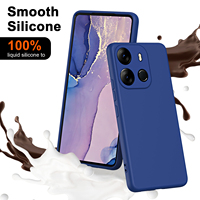 Étui de protection en silicone liquide de luxe pour Tecno SPARK GO 2023 /SPARK 8C/ 9 /9T Coque de téléphone antichoc pour Tecno Pop 7