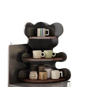 Corner <b>Shelf</b> 3 Tier Wood Storage Rack For Stationery Personal Care Toys Electronics Desktop Organizer - Product Image 5