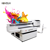 Imprimante UV à plat ILOVEUV 1413, 3 têtes I3200, CMYK, blanc, vernis, pour impression sur verre, cuir, métal, bois, acrylique, plastique, publicités